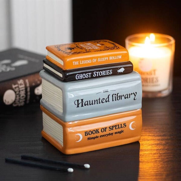 Haunted Library Book Stack Wax Warmer