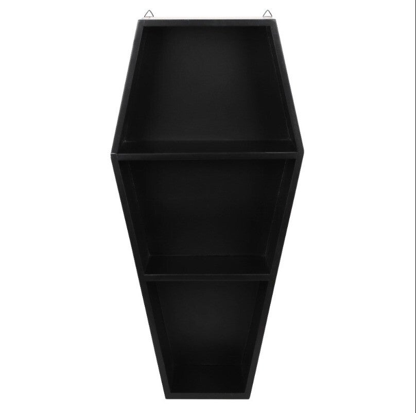 Large Black Coffin Shelf