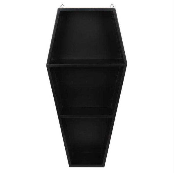 Large Black Coffin Shelf