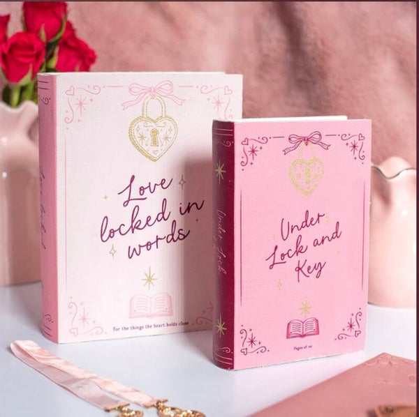 Heart Locked Storage Books Set