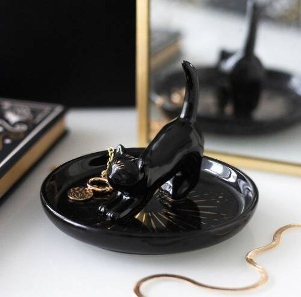 Black Cat Magic Trincket Dish
