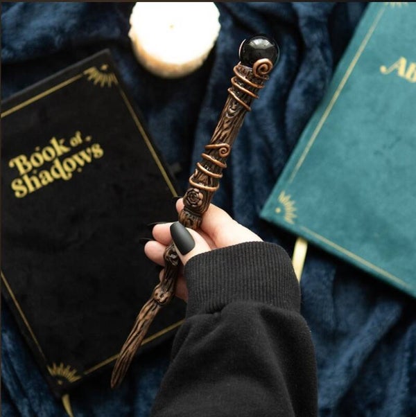 Protection Black Obsidian Wand