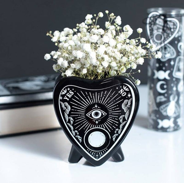 Black Planchette Flower Vase