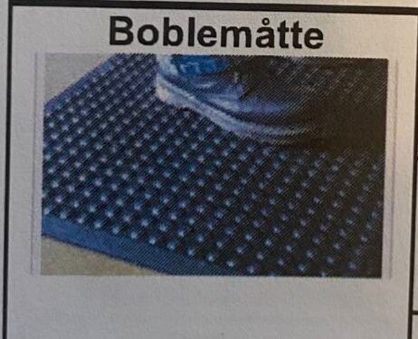 ErgoFloor boblematte 1,5 x 60 x 90 cm