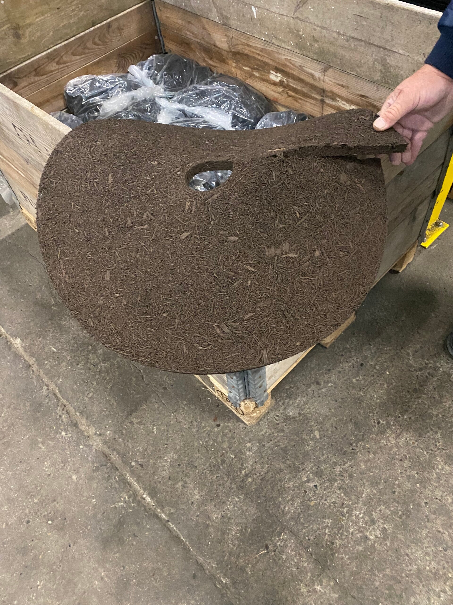 ErgoFloor treringer ø 61 x 1,6 cm brun, sort, rød