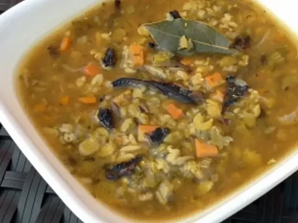 Split Pea & Shiitake Mushroom Soup (GF) (V)