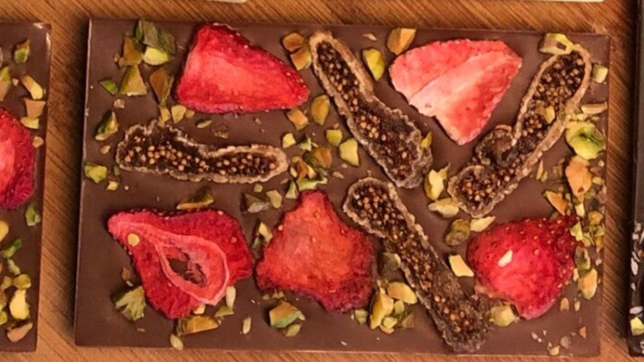 Reep met vijgen, Aardbeien en Pistache noten