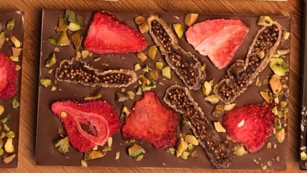 Reep met vijgen, Aardbeien en Pistache noten
