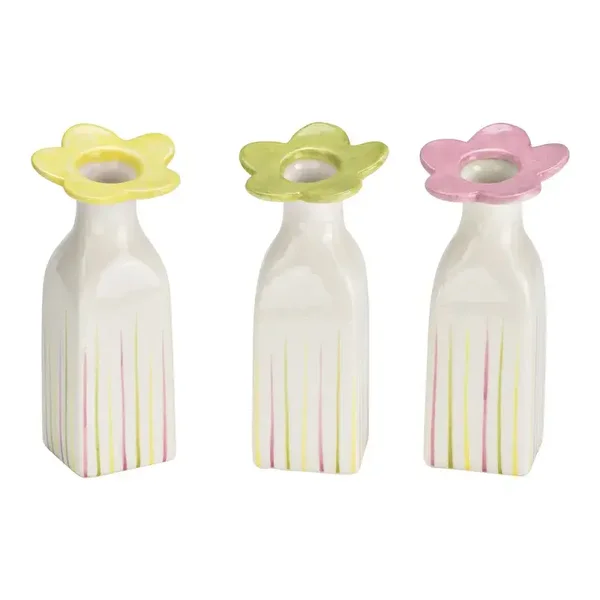 Vaas bloemenkraag keramiek