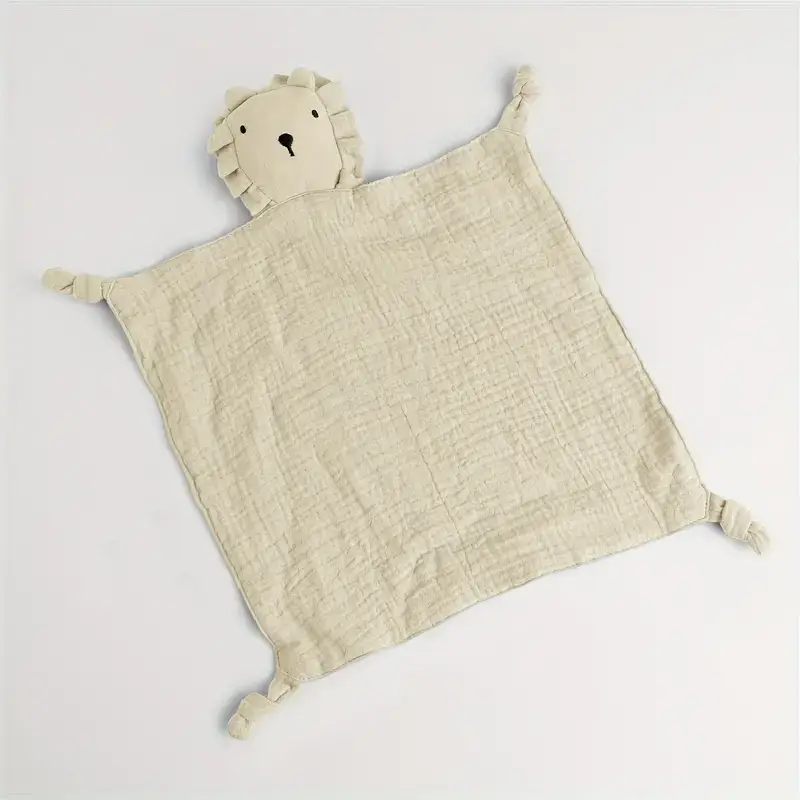 Knuffeldoekjes - leeuw - BEIGE