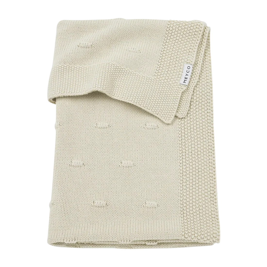 Babydeken - KNOTS/KNIT - soft sand