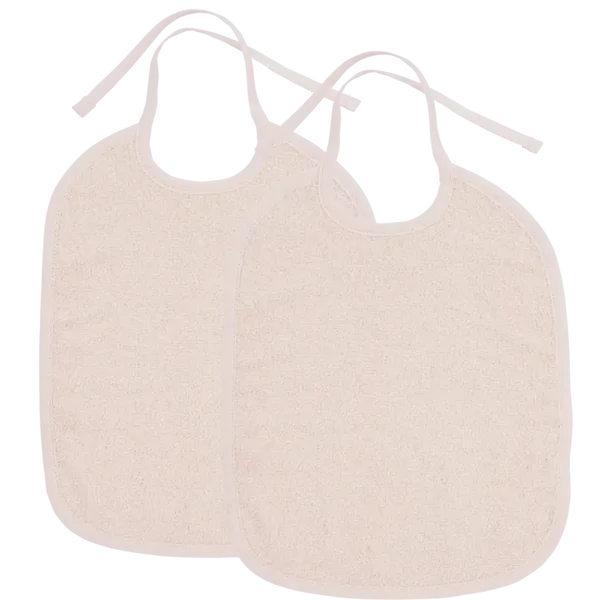 Slabbetje - BADSTOF/STRIKSLUITING - Soft Rose