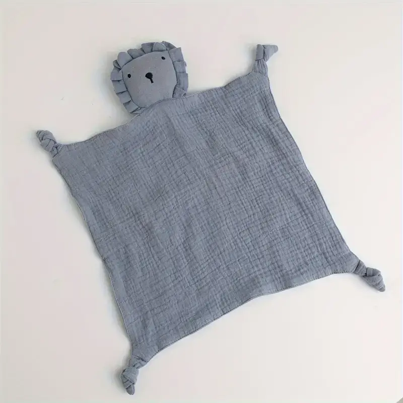 Knuffeldoekjes - leeuw - BLAUW