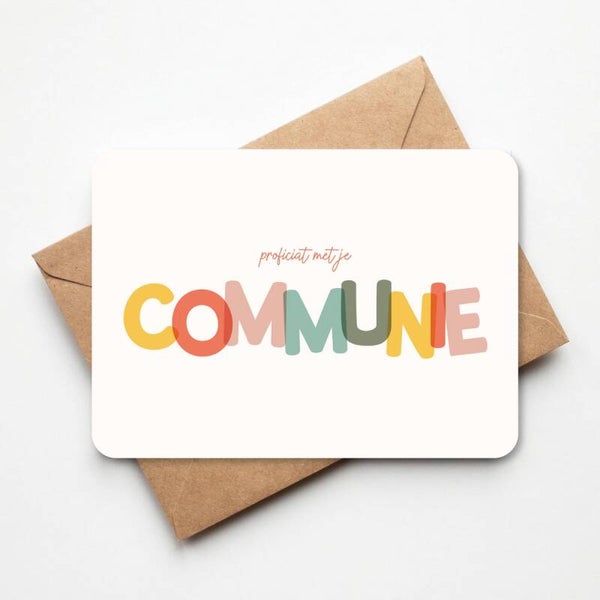 Wenskaart - COMMUNIE PROFICIAT