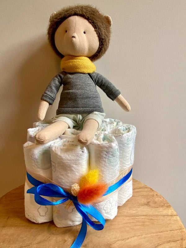 Luiertaart met knuffel - EGEL