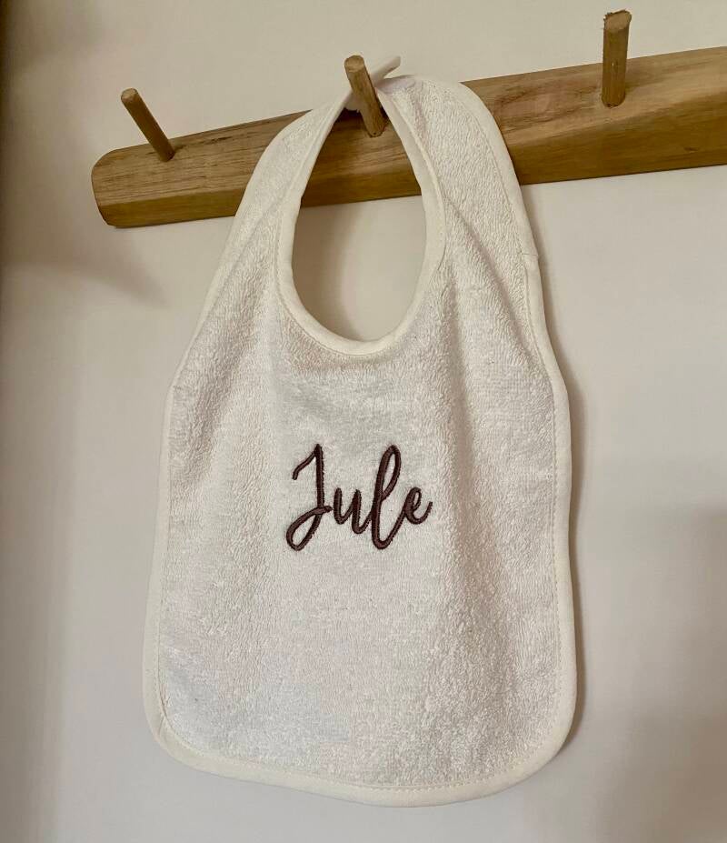 Slabbetje - BADSTOF/VELCRO - Offwhite