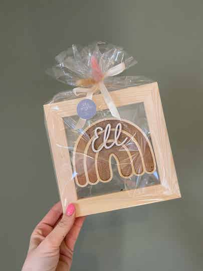 Gepersonaliseerde spaarpot - hout