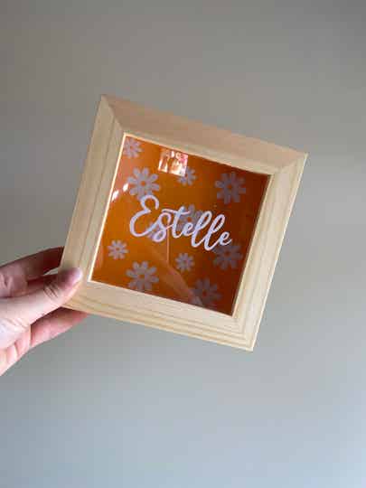 Gepersonaliseerde spaarpot - bestickering