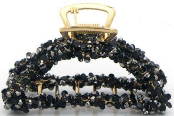 Haarspeld - STEENTJES - ZWART