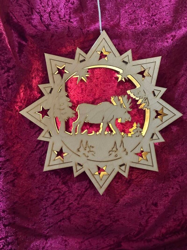 Fensterbild „Elch“