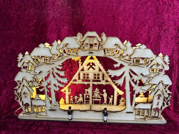 Lichterbogen Haus im Wald Bergbau