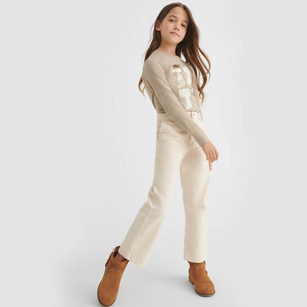 Mayoral ribbroek high waist straight fit maat 128