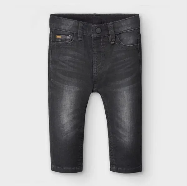 Mayoral jongens denim broek maat 80 zwart