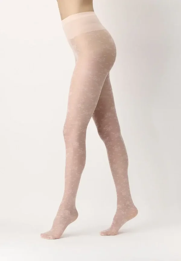 Oroblu 20 den fantasie panty blossom maat S  powder