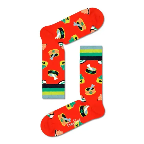 Happy Socks dog food sokken maat 36/40 oranje