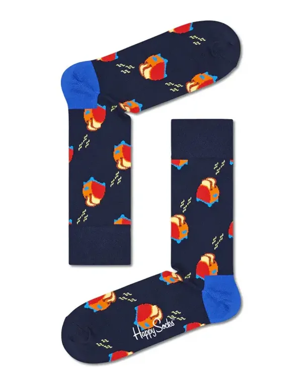 Happy Socks toaster sokken maat 41/46 oranje