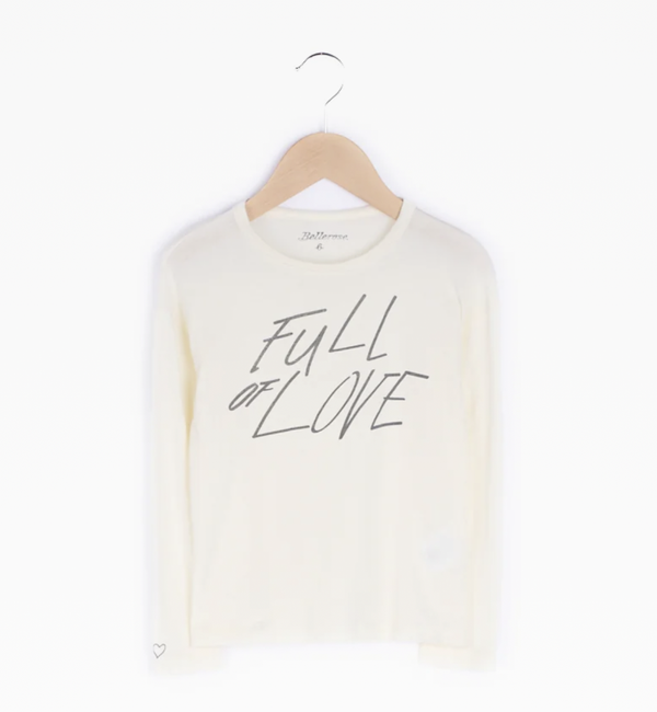 Bellerose t-shirt lange mouw maat 116 off white