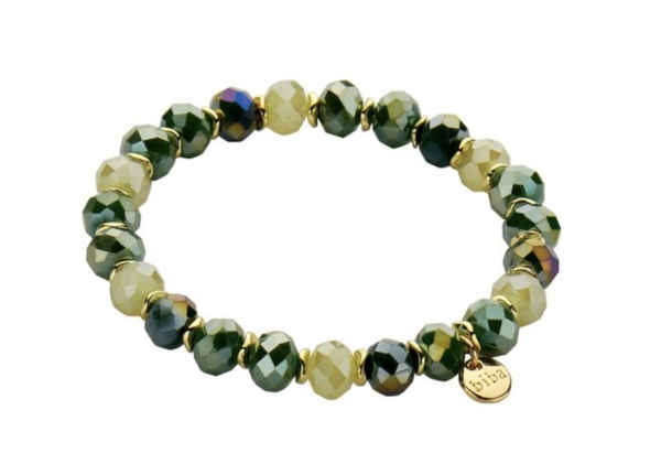 Armbandje 18 cm groen