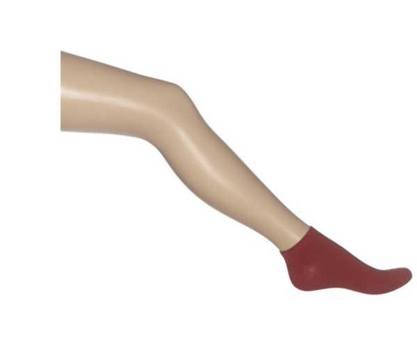 BONNIE DOON plain short sock/sneaker sokken maat 23/26 rood