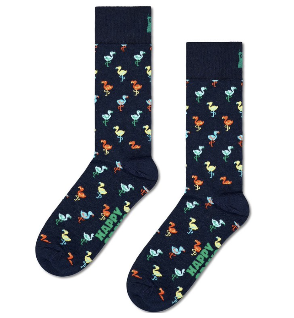 Happy Socks maat 41/46 flamingo