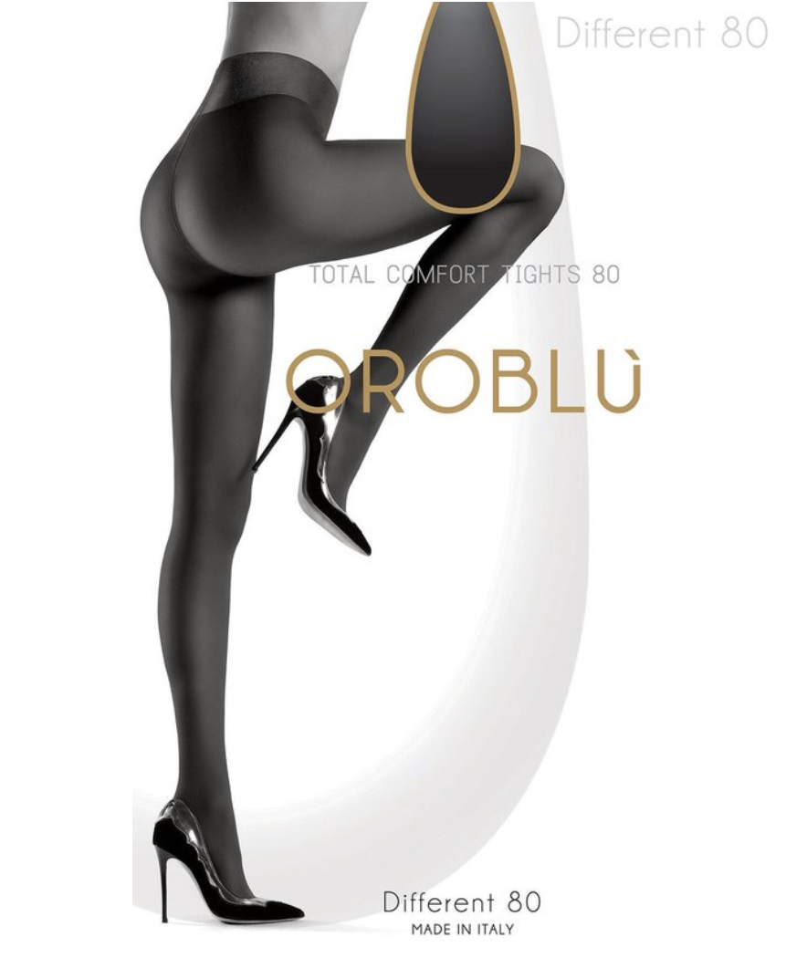 Oroblu different 80 den panty maat S admiral