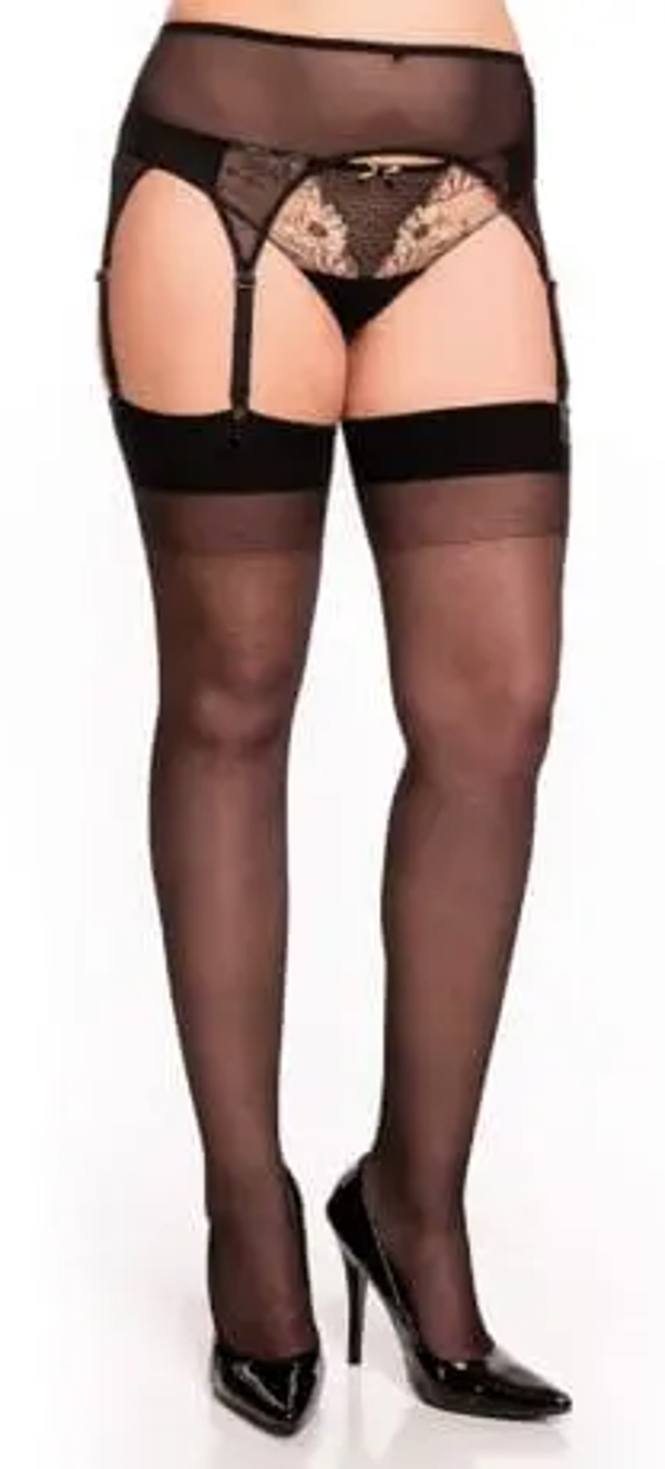 Glamory jarretelgordel maat 52/54 (2XL) zwart
