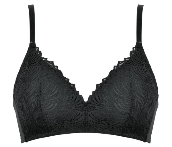 Naturana padded soft BH zonder beugels maat 85D zwart