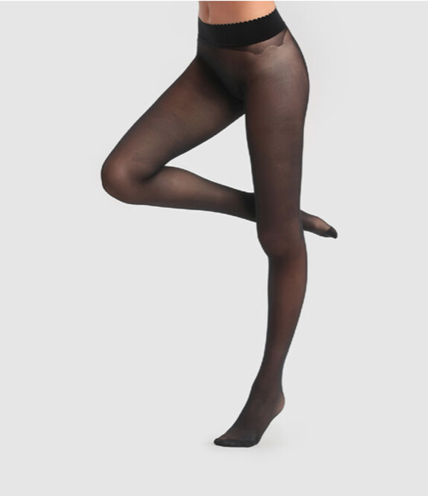 Dim Semi-Opaque 30 den panty maat XL zwart