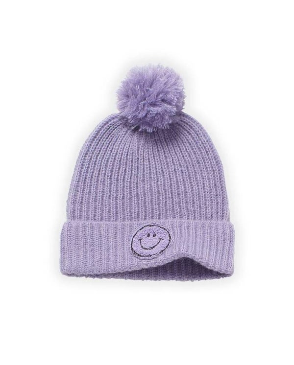 Sproet&Sprout beanie pom maat S ice purple