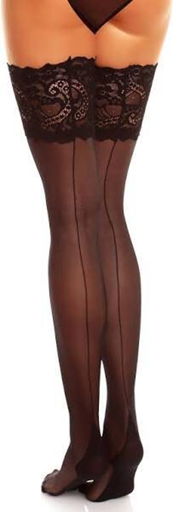 Glamory couture stay up kousen maat 48/50 zwart