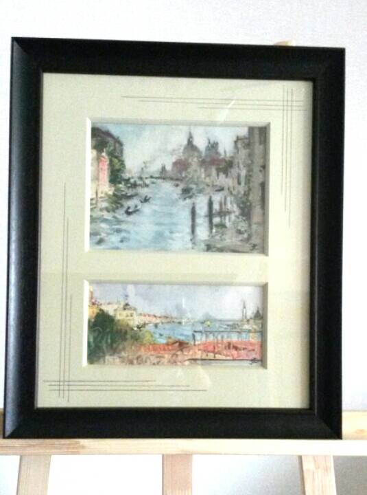 pastel,aquarelle, peinture, double vue , passe partout , conservation, cadre , baguette 