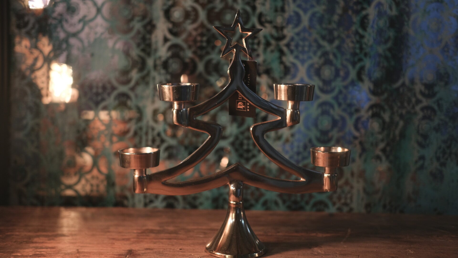 Złoty świecznik - choinka