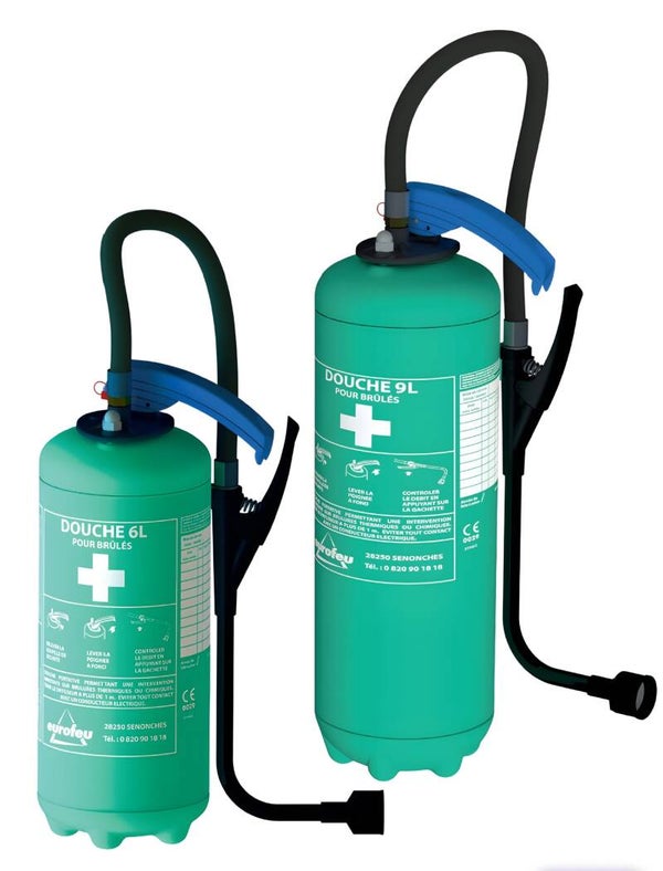 Extincteur douche pour brûlé 6litres - 9litres
