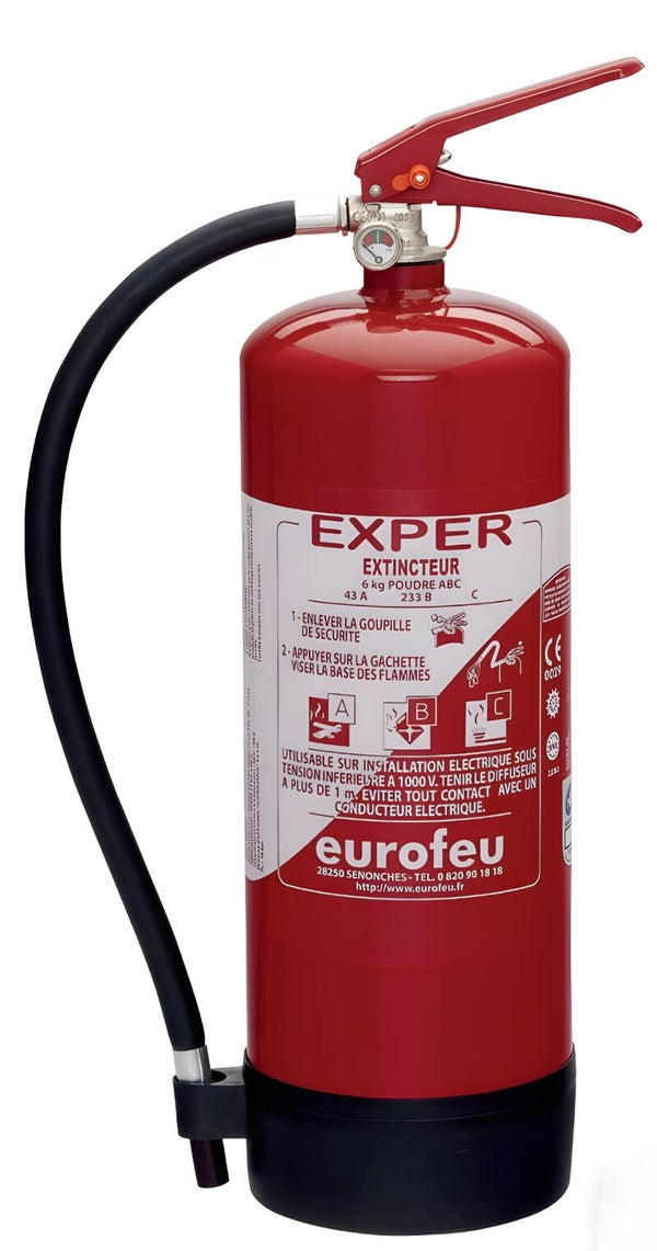 extincteur 6 kilos A-B-C