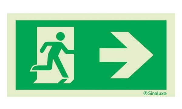 Pictogramme Sortie Secours Flèche Droite