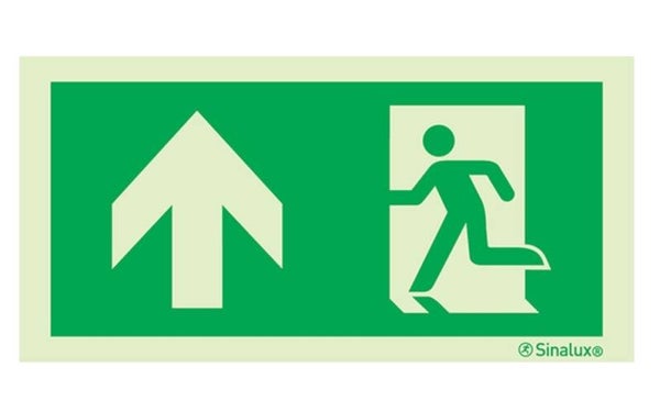 Pictogramme Sortie Secours Flèche Haut