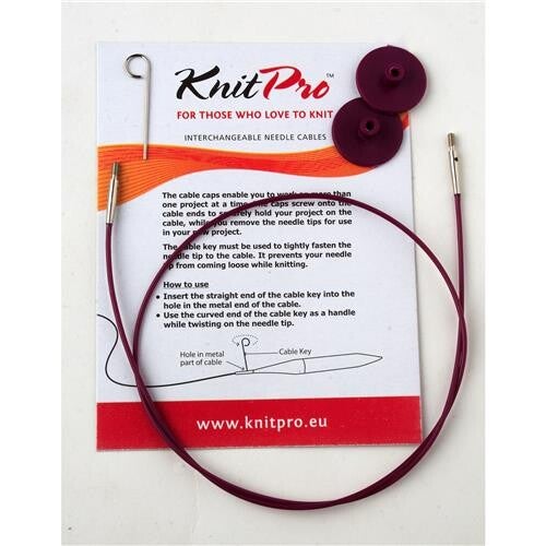 Knitpro Paarse kabel om verwisselbare naalden te maken 10501/10502/10503/10504