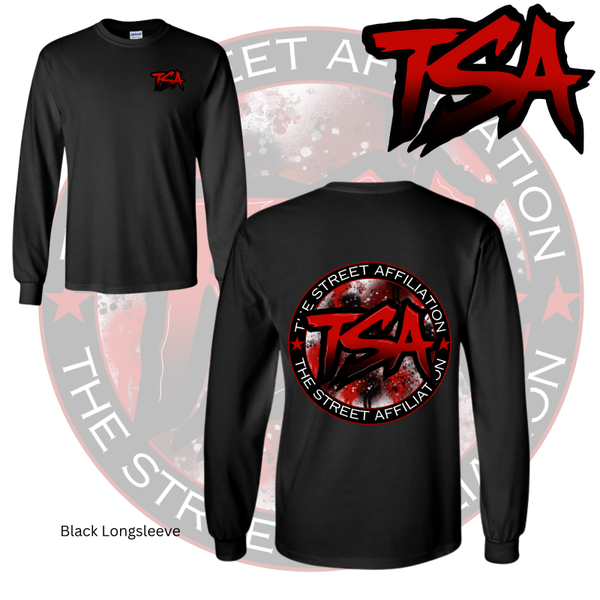 Black & Red Logo Longsleeve