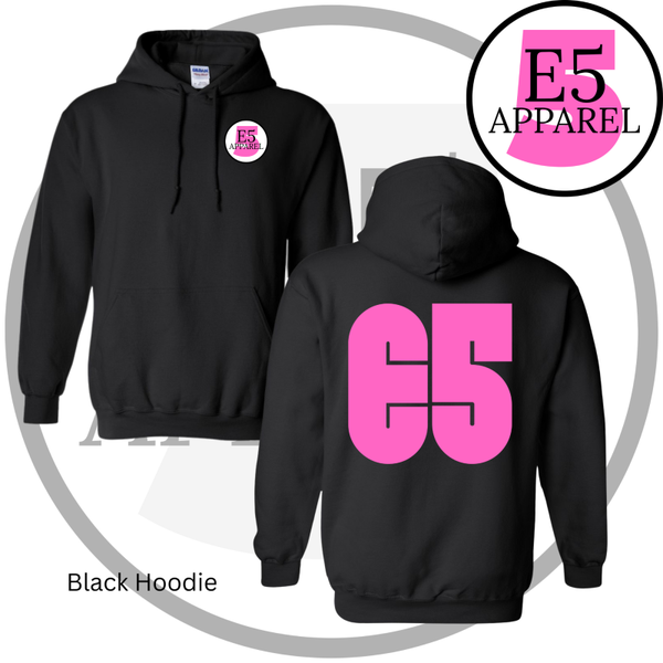 E5 Pink Logo Hoodie