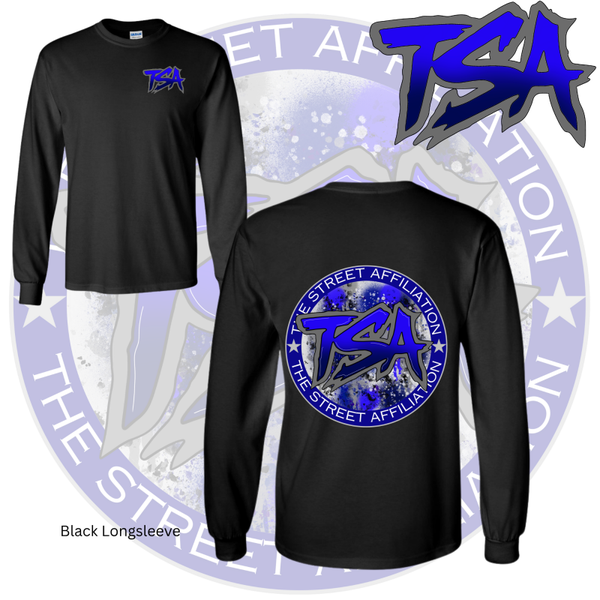 Blue & Grey Logo Longsleeve